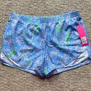 Lilly Pulitzer Blue and Purple Athletic Shorts